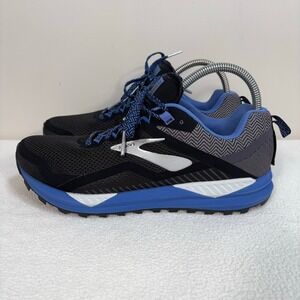 Brooks Men's Black and Blue Trail Running Shoes